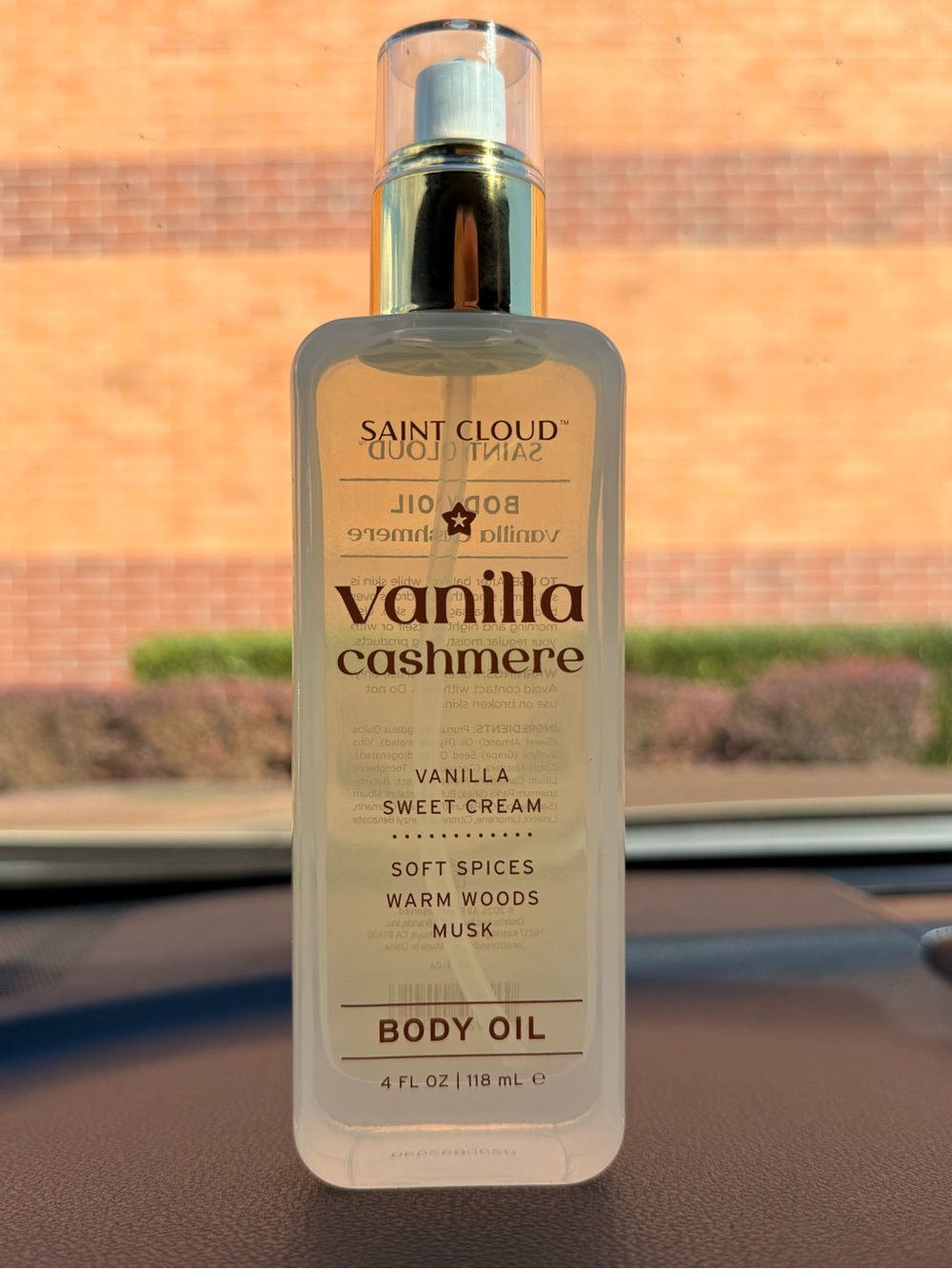 Vanilla Cashmere Body Oil - Warm Vanilla Scent